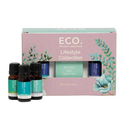 ECO. Modern Essentials Essential Oil with Petite Mist Diffuser Lifestyle Collection 10ml x 5 Pack